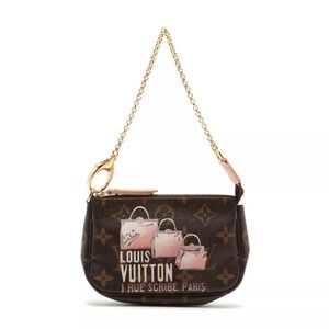 LOUIS VUITTON Monogram Mini Pochette Accessories Trunk Collection Pouch M60245